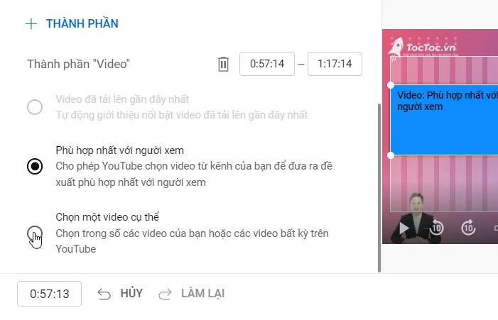 Nhấn Chọn Một Video Cụ Thể Nếu Bạn Muốn Tự Chọn Video