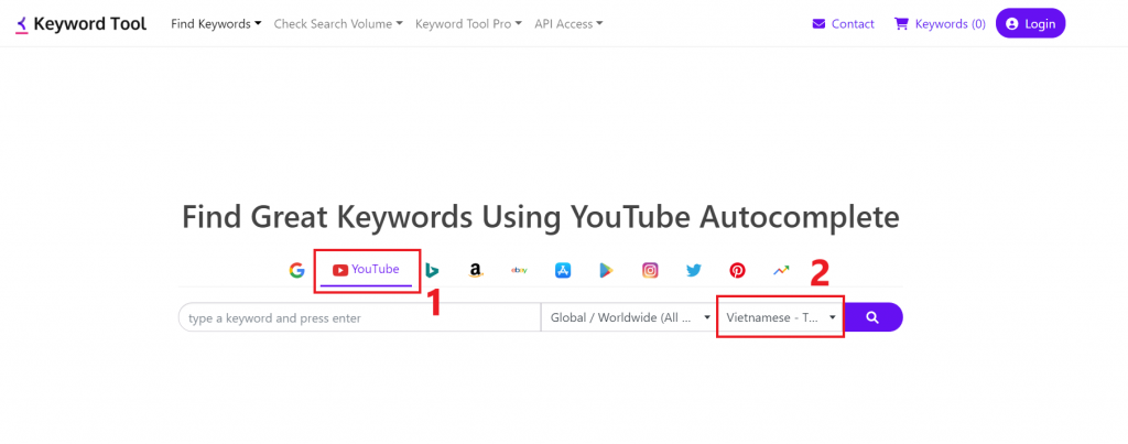 Sử Dụng Công Cụ Keyword Tools để Tìm Kiếm Từ Khóa