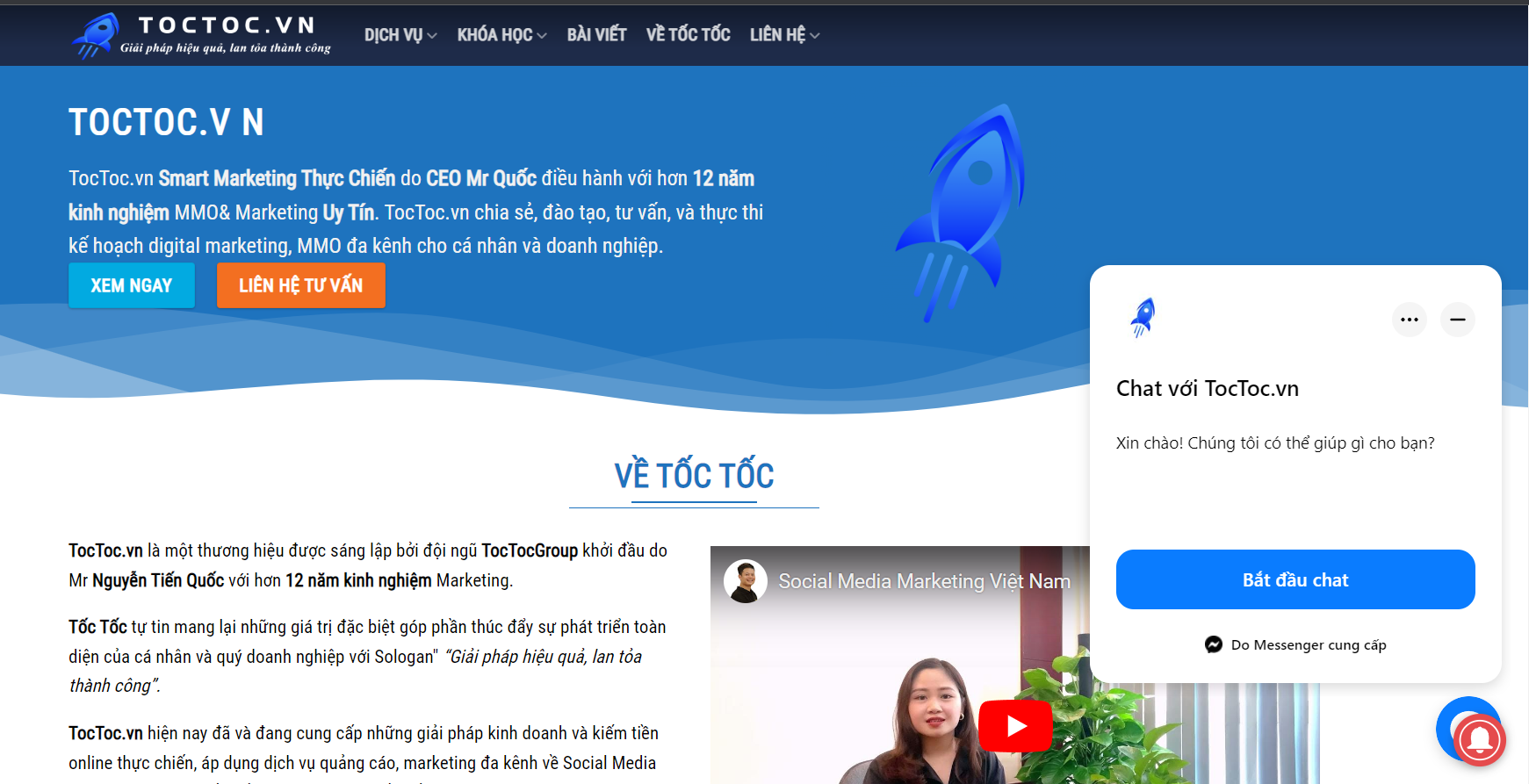 Website Dịch Vụ Toctoc.vn