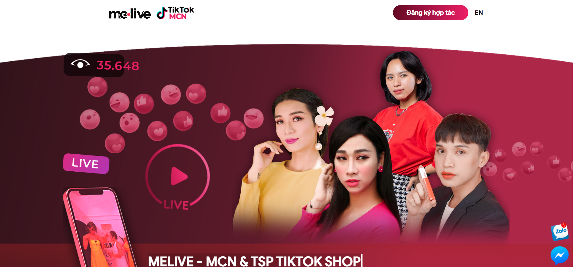 Melive Network Top Netwotk Tiktok Tại Việt Nam