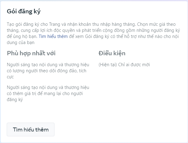 Gói đăng Ký Bật Kiếm Tiền Chỉ Ai được Mời Mới Bật được