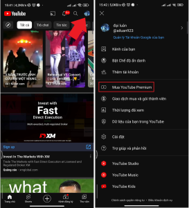 Vào Tài Khoản Youtube Và Nhấn Vào Mua Youtube Premium