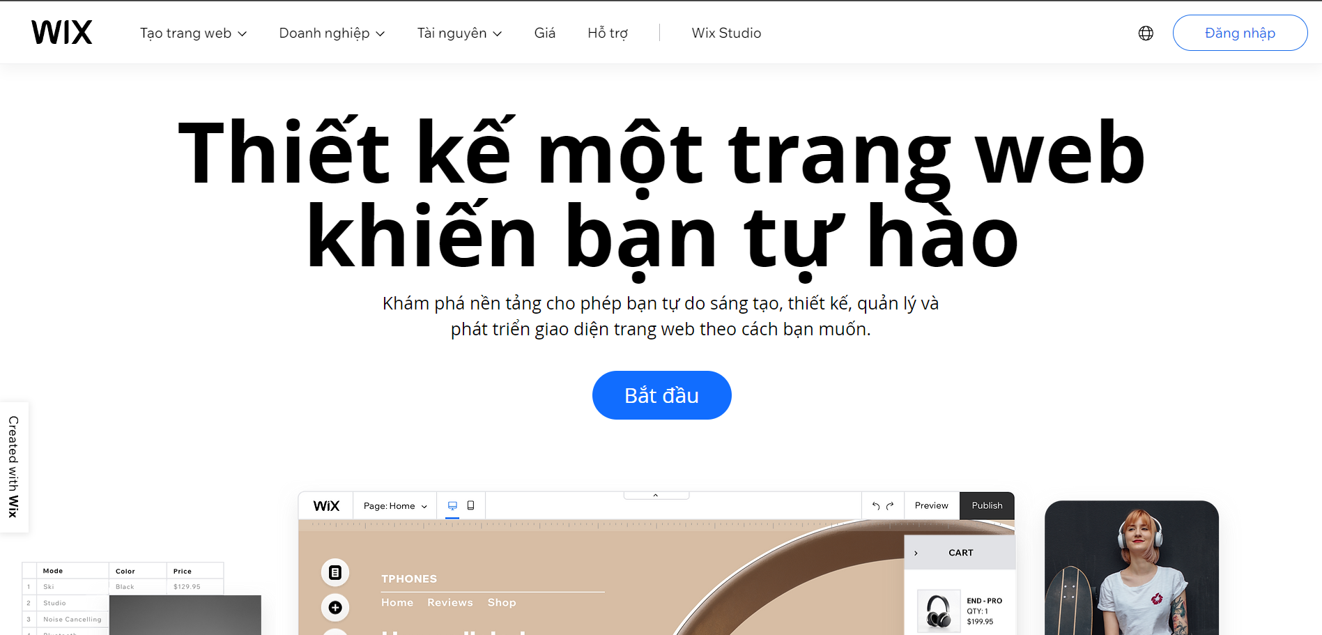 Wix Thiết Kế Trang Website Của Bạn Với Thao Tác đơn Giản