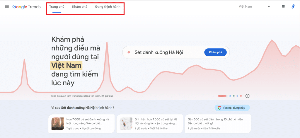 Tìm Kiếm Từ Khóa Hoặc Tìm Các Nội Dung đang Thịnh Hành Trên Google Trend