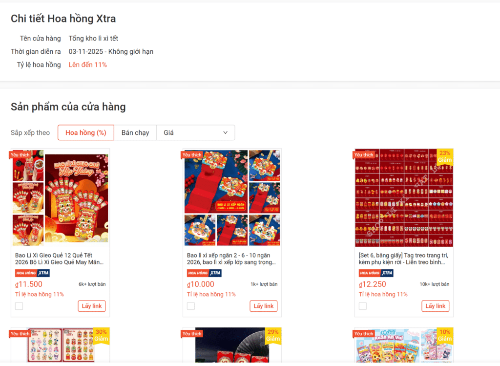 Mua Lixi Tết Rẻ Đẹp