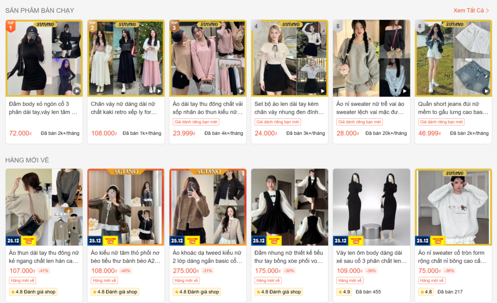 shop thời trang uy tín