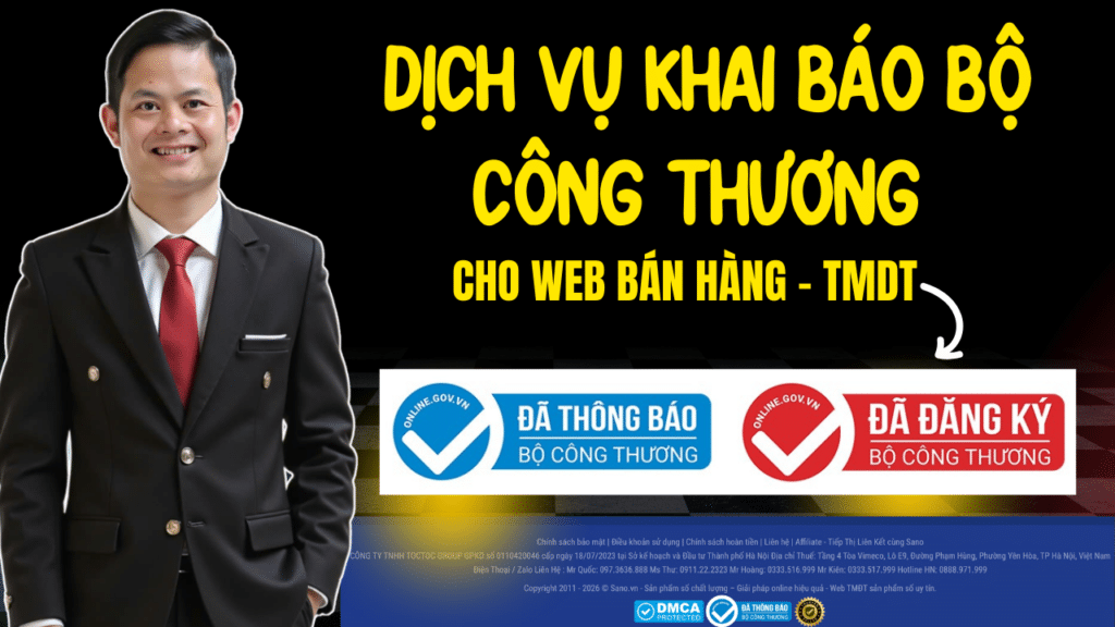 Dịch vụ đăng ký website Bộ Công Thương